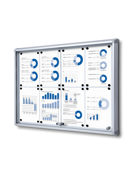 Vitrine intérieure portes coulissantes 5122 : Vitrines d'affichage - Afix