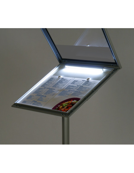 Porte menu LED 4801 - Porte visuels et porte messages de sol