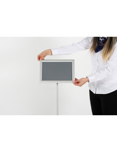 Porte visuel 4089 : Porte visuels et porte messages de sol - Afix
