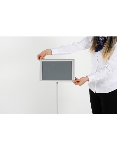 Porte visuel 4089 : Porte visuels et porte messages de sol - Afix