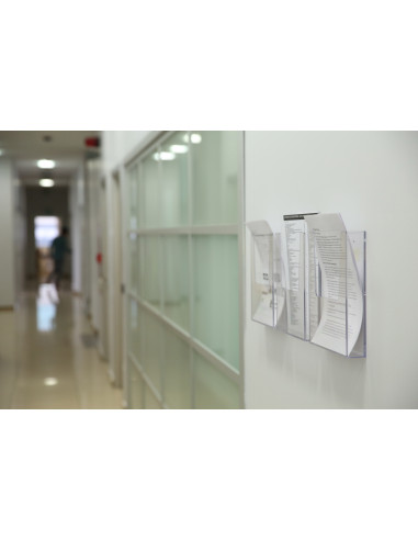 Boite porte brochures murale 7011 : Porte brochures et documents - Afix