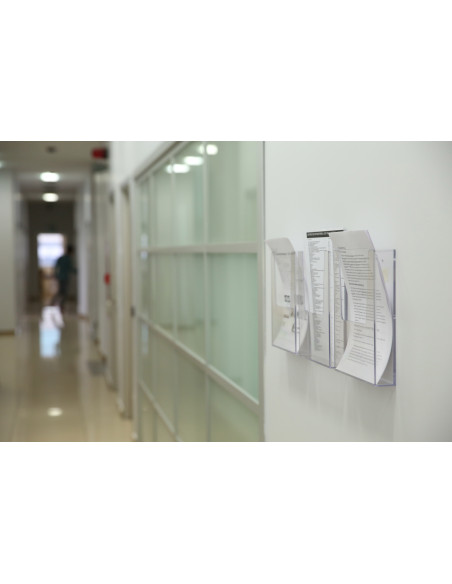 Boite porte brochures murale 7011 : Porte brochures et documents - Afix