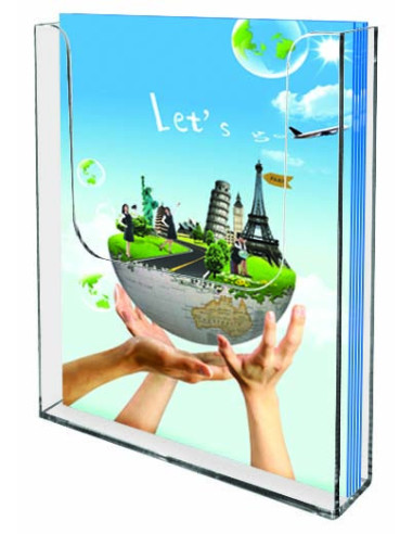 Boite porte brochures murale 7011 : Porte brochures et documents - Afix