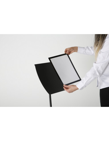 Porte visuel concave 4096 : Porte visuels et porte messages de sol - Afix