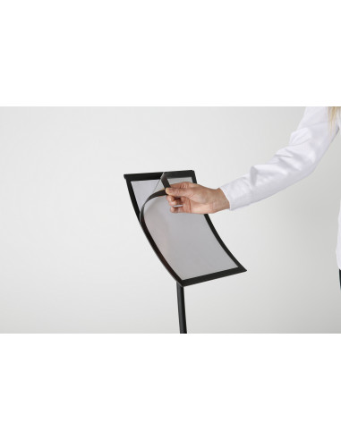 Porte visuel concave 4096 : Porte visuels et porte messages de sol - Afix