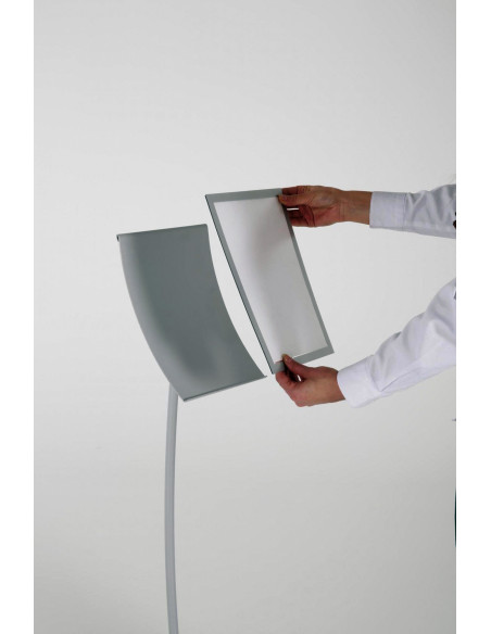Porte visuel concave 4096 : Porte visuels et porte messages de sol - Afix