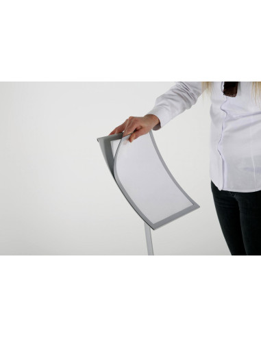 Porte visuel concave 4096 : Porte visuels et porte messages de sol - Afix