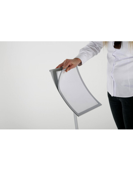 Porte visuel concave 4096 : Porte visuels et porte messages de sol - Afix