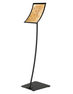Porte visuel concave 4096 : Porte visuels et porte messages de sol - Afix