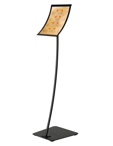 Porte visuel concave 4096 : Porte visuels et porte messages de sol - Afix