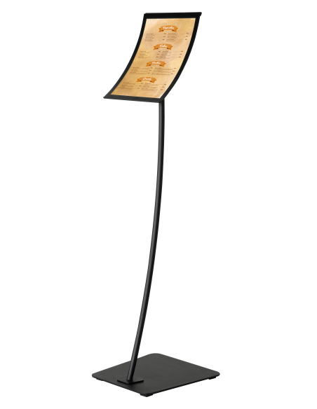 Porte visuel concave 4096 : Porte visuels et porte messages de sol - Afix