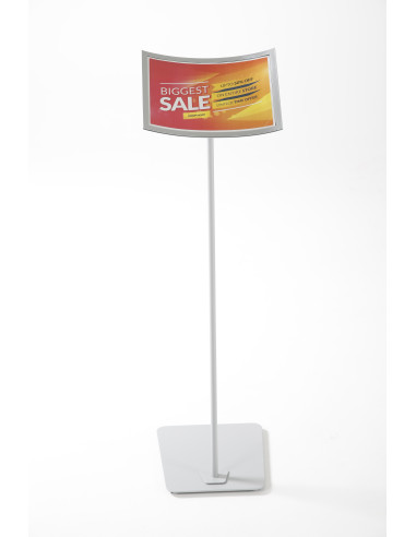 Porte visuel concave 4096 : Porte visuels et porte messages de sol - Afix