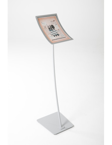 Porte visuel concave 4096 : Porte visuels et porte messages de sol - Afix