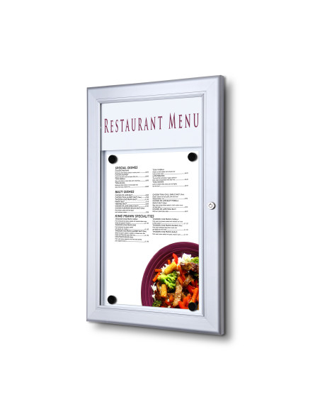 Porte menu mural 5805 : Vitrines d'affichage - Afix