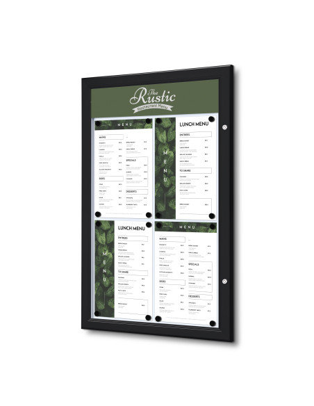 Porte menu mural 5805 : Vitrines d'affichage - Afix