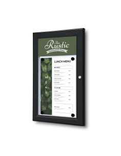 Porte menu mural 5805L : Vitrines d'affichage - Afix