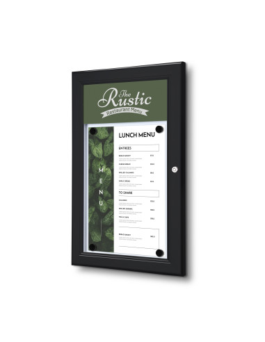 Porte menu mural 5805L : Vitrines d'affichage - Afix