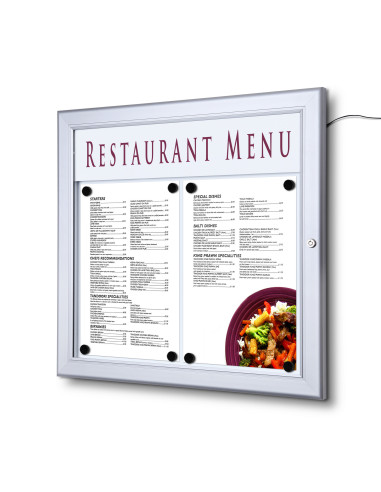 Porte menu mural 5805L : Vitrines d'affichage - Afix